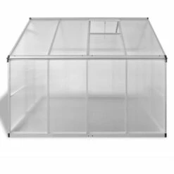 TRUE DEAL Serre Renforcée En Aluminium Avec Cadre De Base 6,05 M² -France Serre de jardin Soldes 2022 26307846 4