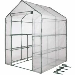 TRUE DEAL Nature Serre Tunnel 140x140x195 Cm 8 TRUE DEAL Nature Serre Tunnel 140x140x195 Cm -France Serre de jardin Soldes 2022 26309059 3