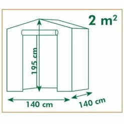 TRUE DEAL Nature Serre Tunnel 140x140x195 Cm 9 TRUE DEAL Nature Serre Tunnel 140x140x195 Cm -France Serre de jardin Soldes 2022 26309059 4