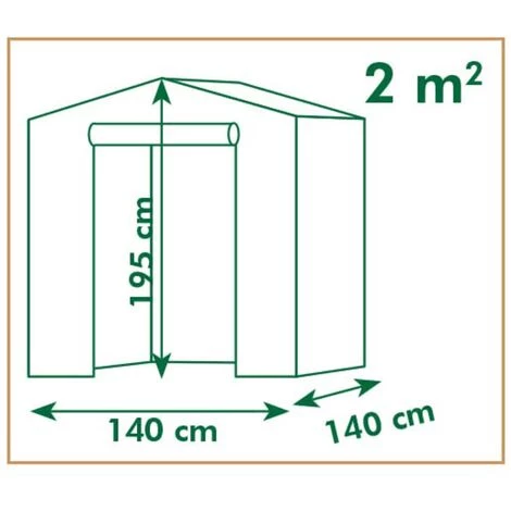 TRUE DEAL Nature Serre Tunnel 140x140x195 Cm 6 TRUE DEAL Nature Serre Tunnel 140x140x195 Cm – Image 4
