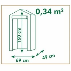 TRUE DEAL Nature Serre 69x49x160 Cm 9 TRUE DEAL Nature Serre 69x49x160 Cm -France Serre de jardin Soldes 2022 26309060 4