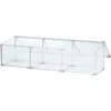 Outsunny Mini Serre De Jardin Serre à Tomates 181L X 51l X 51H Cm 3 Pannneaux Toits Ouvrables Alu. Polycarbonate - Transparent -France Serre de jardin Soldes 2022 27323423 1