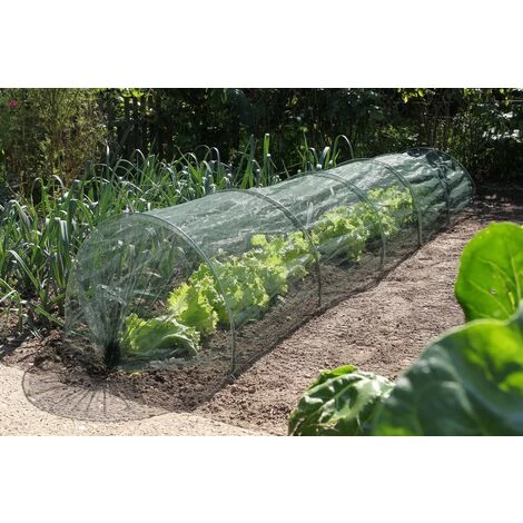 NATURE Kit Tunnel 2-en-1 Film Transparent + Filet Anti-insectes + 6 Arceaux 300x60x45cm 6 NATURE Kit Tunnel 2-en-1 Film Transparent + Filet Anti-insectes + 6 Arceaux 300x60x45cm – Image 4