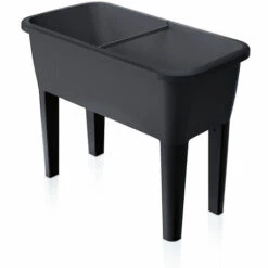 PROSPERPLAST Jardinière Serre 52 Litres 77 X 38 X 82 Cm Anthracite - Anthracite -France Serre de jardin Soldes 2022 27610627 4