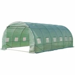 TERRE JARDIN Serre De Jardin Tunnel 18m2 Renforcée