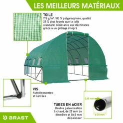 Serre De Jardin 12m² (3x4) Extrêmement Stable Parois Enroulables Croissance Optimale Des Plants, Aération Optimale, Montage Rapide - Serre De Jardin Tunnel 12 M² De BRAST 9 Serre De Jardin 12m² (3x4) Extrêmement Stable Parois Enroulables Croissance Optimale Des Plants, Aération Optimale, Montage Rapide - Serre De Jardin Tunnel 12 M² De BRAST -France Serre de jardin Soldes 2022 28361083 3