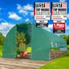 Serre De Jardin Tunnel 24m² (3x8) Extrêmement Stable Parois Enroulables Croissance Optimale Des Plants, Aération Optimale, Montage Rapide - Serre De Jardin 24 M² De BRAST -France Serre de jardin Soldes 2022 28361093 1