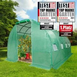 Serre De Jardin Tunnel 12m2 (3x4), Extrêment Stable, Croissance Optimale Des Plants, Aération Optimale, Montage Rapide - Serre De Jardin 12 M² De BRAST