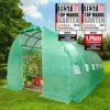 Serre De Jardin Tunnel 18m² (3x6), Extrêment Stable, Croissance Optimale Des Plants, Aération Optimale, Montage Rapide - Serre De Jardin 18 M² De BRAST -France Serre de jardin Soldes 2022 28740463 1