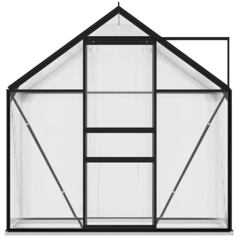 VidaXL Serre Anthracite Aluminium 1,33 M² - Anthracite 6 VidaXL Serre Anthracite Aluminium 1,33 M² - Anthracite – Image 4