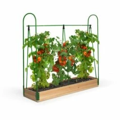 IDMARKET Serre à Tomates Spéciale Croissance Kit Complet Bâche + Support -France Serre de jardin Soldes 2022 28830436 5