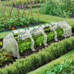 IDMARKET Serre Châssis De Jardin Spéciale Forçage L. 300 CM Blanche - Blanc