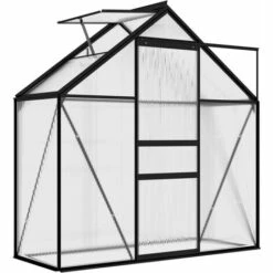 VidaXL Serre Anthracite Aluminium 1,33 M² - Anthracite -France Serre de jardin Soldes 2022 29028139 5