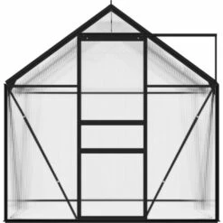 VidaXL Serre Anthracite Aluminium 2,47 M² - Anthracite -France Serre de jardin Soldes 2022 29028140 3