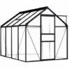 ASUPERMALL Serre Anthracite Aluminium 4,75 M² -France Serre de jardin Soldes 2022 29055057 1