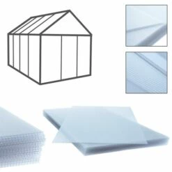 ESTEXO Plaques à Double Paroi Pour Serre 14x Plaques En Polycarbone