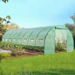 IDMARKET Serre Tunnel De Jardin 4 Saisons 24M² Verte Gamme Maraîchère DES ANDES 8x3M - Vert -France Serre de jardin Soldes 2022 30320789 3