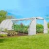 IDMARKET Serre Tunnel De Jardin 4 Saisons 24M² Blanche Gamme Maraîchère DES ANDES 8x3M - Blanc -France Serre de jardin Soldes 2022 30320790 1