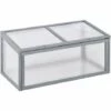 Outsunny Mini Serre De Jardin Serre à Tomates Dim. 90L X 46l X 40H Cm Toit Ouvrable Panneaux De Polycarbonate Bois Sapin Pré-huilé Gris 2 Outsunny Mini Serre De Jardin Serre à Tomates Dim. 90L X 46l X 40H Cm Toit Ouvrable Panneaux De Polycarbonate Bois Sapin Pré-huilé Gris -France Serre de jardin Soldes 2022 30950951 1