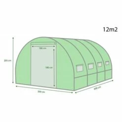 EUROSPEN Bâche Armée Pour Serre De Jardin Tunnel 12m2 Green Roof -France Serre de jardin Soldes 2022 31463863 3