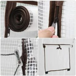 SEKEY Serre De Jardin Imperméable Et Anti-UPF 200 L X 77 L X 146/170 H Cm -France Serre de jardin Soldes 2022 31590397 3