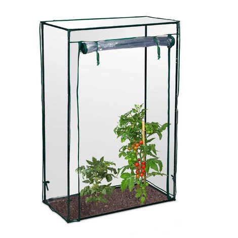 Relaxdays Serre De Jardin Tomate, Balcon, Protection, Bâche, HLP 150x100x50 Cm, Acier, PVC, Transparent 3 Relaxdays Serre De Jardin Tomate, Balcon, Protection, Bâche, HLP 150x100x50 Cm, Acier, PVC, Transparent