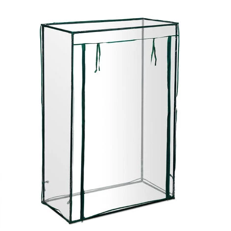 Relaxdays Serre De Jardin Tomate, Balcon, Protection, Bâche, HLP 150x100x50 Cm, Acier, PVC, Transparent 4 Relaxdays Serre De Jardin Tomate, Balcon, Protection, Bâche, HLP 150x100x50 Cm, Acier, PVC, Transparent – Image 2