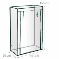 Relaxdays Serre De Jardin Tomate, Balcon, Protection, Bâche, HLP 150x100x50 Cm, Acier, PVC, Transparent 11 Relaxdays Serre De Jardin Tomate, Balcon, Protection, Bâche, HLP 150x100x50 Cm, Acier, PVC, Transparent -France Serre de jardin Soldes 2022 31788997 5