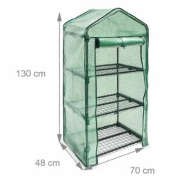 Relaxdays Serre De Jardin Avec Housse Roulette 3 Niveaux 130 X 70 X 48 Cm -France Serre de jardin Soldes 2022 31789003 5