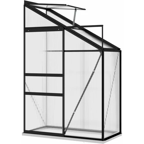 VidaXL Serre Anthracite Aluminium 1,44 M³ - Anthracite 5 VidaXL Serre Anthracite Aluminium 1,44 M³ - Anthracite – Image 3