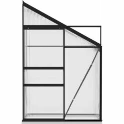 ASUPERMALL Serre Anthracite Aluminium 1,44 M³ -France Serre de jardin Soldes 2022 32956402 4