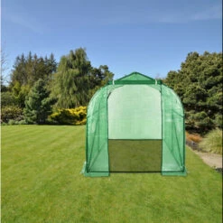 Relaxdays Serre De Jardin 200x200x300 Cm Tunnel De Jardin Bâche Housse Porte Fenêtre Jardin Tente Plante Tomate, Vert -France Serre de jardin Soldes 2022 33496338 4