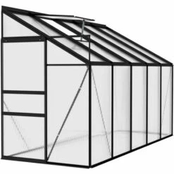 ASUPERMALL Serre Anthracite Aluminium 6,23 M³ -France Serre de jardin Soldes 2022 35499731 3