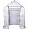WOLTU Serre De Balcon/Jardin/Terrasse En PE. Serre à Tomate Avec Porte. Cadre En Acier. 143x73x195cm -France Serre de jardin Soldes 2022 38233208 1