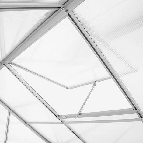 SOANA GARDEN SHED Serre De Jardin Avec Fenêtre De Toit En Aluminium Et Polycarbonate 183x185x205cm Vanilla 6 SOANA GARDEN SHED Serre De Jardin Avec Fenêtre De Toit En Aluminium Et Polycarbonate 183x185x205cm Vanilla – Image 4