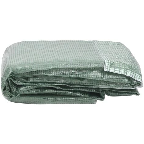 VidaXL Couverture De Remplacement De Serre (4 M²) 200x200x200 Cm Vert 5 VidaXL Couverture De Remplacement De Serre (4 M²) 200x200x200 Cm Vert – Image 3