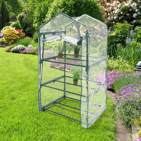 Relaxdays Serre De Jardin Balcon Terrasse Transportable Mobile 2-3 Ou 4 Étagères Portes 5 Relaxdays Serre De Jardin Balcon Terrasse Transportable Mobile 2-3 Ou 4 Étagères Portes – Image 3