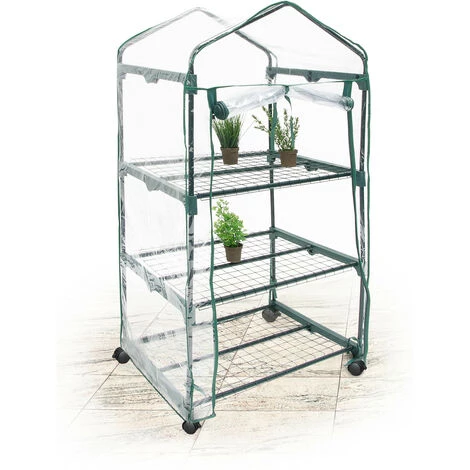 Relaxdays Serre De Jardin Avec Housse Roulette 3 Niveaux 130 X 70 X 48 Cm 3 Relaxdays Serre De Jardin Avec Housse Roulette 3 Niveaux 130 X 70 X 48 Cm
