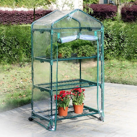 Relaxdays Serre De Jardin Avec Housse Roulette 3 Niveaux 130 X 70 X 48 Cm 5 Relaxdays Serre De Jardin Avec Housse Roulette 3 Niveaux 130 X 70 X 48 Cm – Image 3