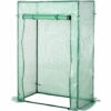 Outsunny Serre De Jardin Serre à Tomates 1L X 0,5l X 1,5H M Porte Zippée Déroulante Acier Thermolaqué PE Haute Densité 140 G/m² Anti-UV - Vert -France Serre de jardin Soldes 2022 41318243 1
