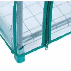 Serre De Jardin PVC/Acero Gardiun Leaf I 3 Étagères 69x49x130 Cm Vert Fermeture Glissière -France Serre de jardin Soldes 2022 41507599 4