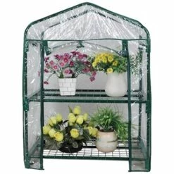 GUAZHUNIFR Housse De Rechange En PVC Transparent Pour Serre De Jardin - Pour Mini Plantes - Portable - Solide Et Robuste - Étanche - Anti-tempête - Pour Jardin