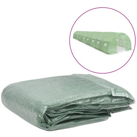 ASUPERMALL Couverture De Remplacement De Serre (36 M²) 300x1200x200cm Vert 3 ASUPERMALL Couverture De Remplacement De Serre (36 M²) 300x1200x200cm Vert