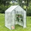 WOLTU Serre De Jardin PE .Serre Pour Légumes Avec Porte. 143x143x195cm.Blanc -France Serre de jardin Soldes 2022 43633388 1