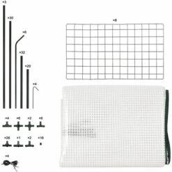 WOLTU Serre De Jardin PE .Serre Pour Légumes Avec Porte. 143x143x195cm.Blanc -France Serre de jardin Soldes 2022 43633388 4