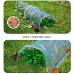 DMTOOL 5M Long Tunnel Garden Greenhouse Réglable Grow Protéger Plantes Transparent PE -France Serre de jardin Soldes 2022 44099168 3