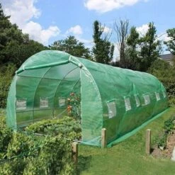 VOUNOT Grande Serre De Jardin Tunnel 18m2 En Acier Galvanise -France Serre de jardin Soldes 2022 46771200 2