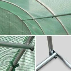 ALICE'S GARDEN Serre De Jardin Tunnel En Polyéthylène 6m². Serre Maraichère - Vert 11 ALICE'S GARDEN Serre De Jardin Tunnel En Polyéthylène 6m². Serre Maraichère - Vert -France Serre de jardin Soldes 2022 46990458 5