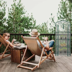 Relaxdays Serre De Balcon, Métal Et Plastique, H X L X P : 161 X 69 X 49 Cm, Taille Compacte, Verte/transparente -France Serre de jardin Soldes 2022 48740948 3