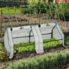 IDMARKET Serre Châssis De Jardin Spéciale Forçage L.120 CM Blanche